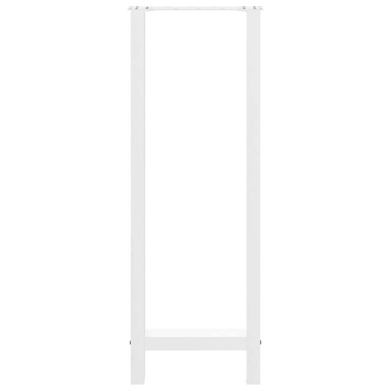 Casa si Gradina - Mobilier - Feronerie si accesorii mobila - Picioare masuta de cafea alb 2 buc 50x(110-111) cm Otel - Infinity.ro
