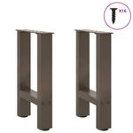 Casa si Gradina - Mobilier - Feronerie si accesorii mobila - Picioare masuta de cafea Otel natural 2 buc 28x(42-43) cm Otel - Infinity.ro