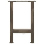 Casa si Gradina - Mobilier - Feronerie si accesorii mobila - Picioare masuta de cafea Otel natural 2 buc 28x(42-43) cm Otel - Infinity.ro