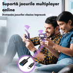 PC, gaming si accesorii - Gaming - Console gaming - Consola Gaming portabila cu 15.000+ Jocuri Clasice, Ecran HD 3.5'', 128GB Stocare, Joystick-uri 3D, Multiplayer Wireless - Infinity.ro