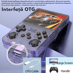 PC, gaming si accesorii - Gaming - Console gaming - Consola Gaming portabila cu 15.000+ Jocuri Clasice, Ecran HD 3.5'', 128GB Stocare, Joystick-uri 3D, Multiplayer Wireless - Infinity.ro