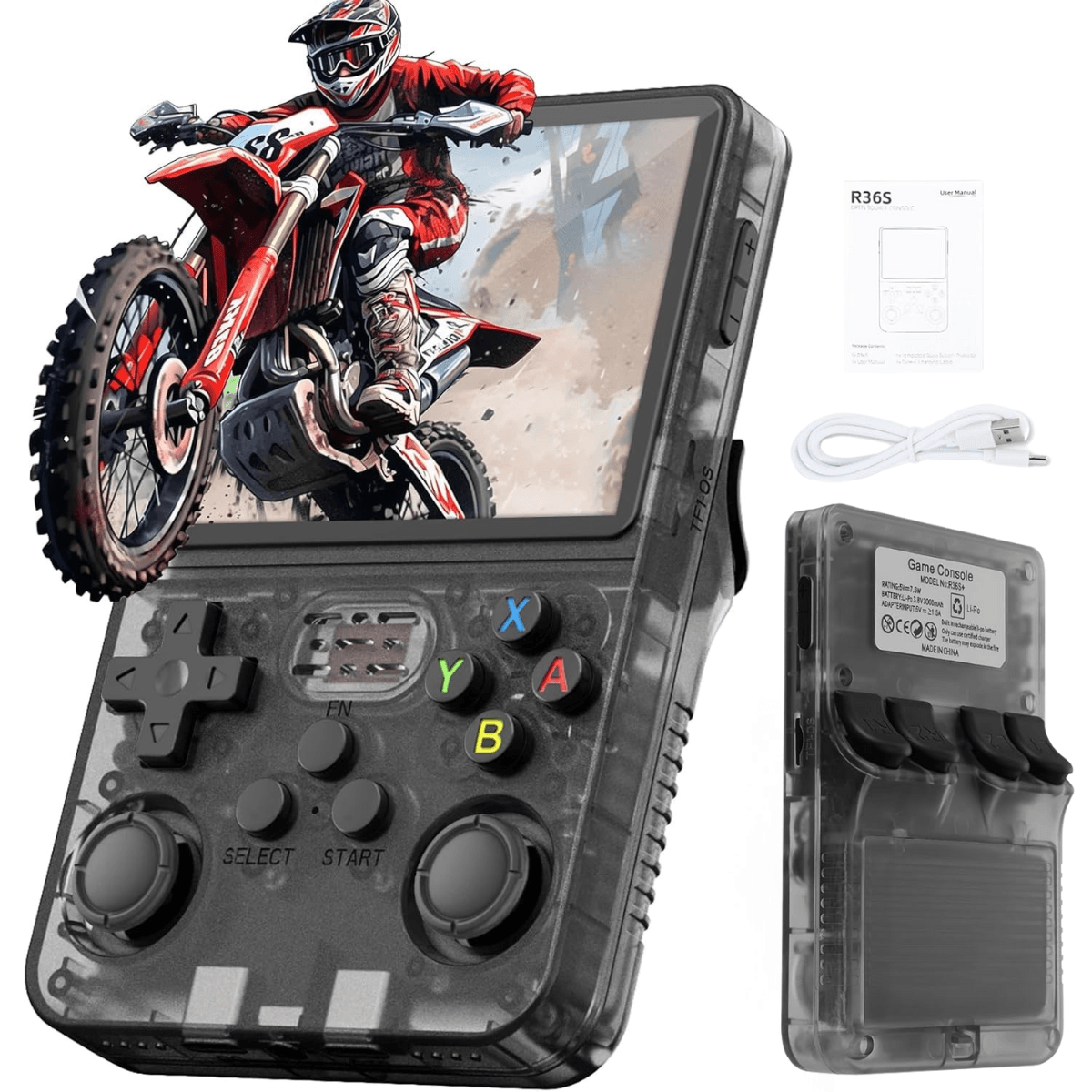 Consola Gaming portabila cu 15.000+ Jocuri Clasice, VisionHub®, Ecran HD 3.5'', 128GB Stocare, Multiplayer Wireless