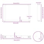 Casa si Gradina - Mobilier - Feronerie si accesorii mobila - Picioare masuta cafea in forma de U 2 buc alb 70x(42-43)cm otel - Infinity.ro