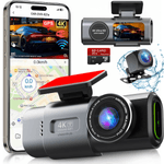 Auto si Moto - Electronice auto - Camere auto si DVR - Camera Auto Dubla de bord 4k – 2160p Full HD, WIFI+GPS, G-Senzor, Aplicatie pe Telefon, Night Vision, Inregistrare bucla - Infinity.ro