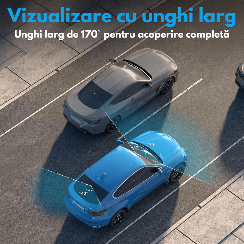 Auto si Moto - Electronice auto - Camere auto si DVR - Camera Auto Dubla de bord 4k – 2160p Full HD, WIFI+GPS, G-Senzor, Aplicatie pe Telefon, Night Vision, Inregistrare bucla - Infinity.ro