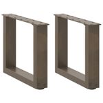 Casa si Gradina - Mobilier - Feronerie si accesorii mobila - Picioare pentru masuta cafea in forma U 2 buc Otel natural Otel - Infinity.ro