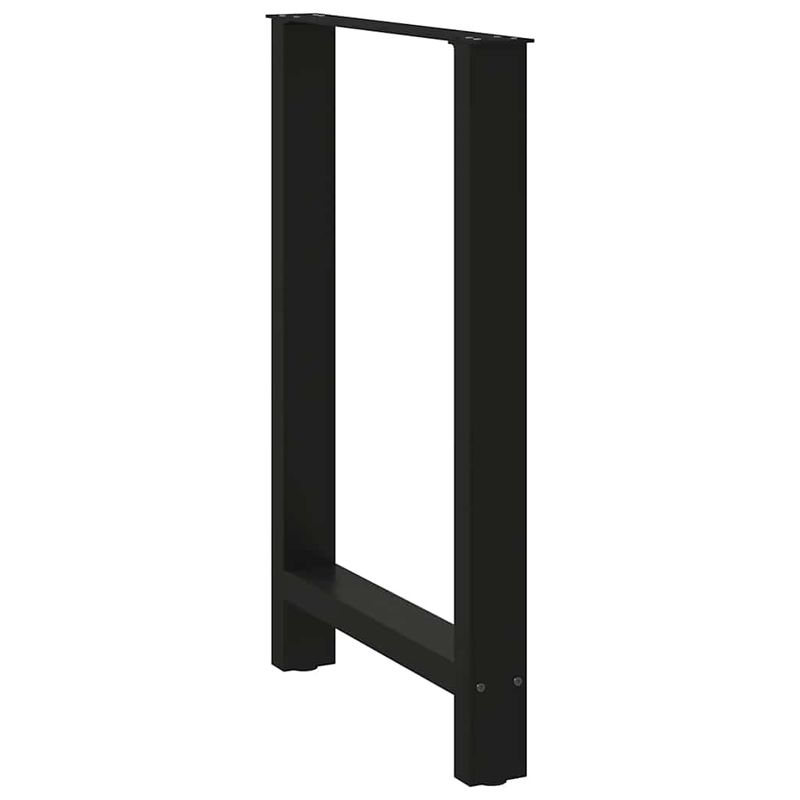 Casa si Gradina - Mobilier - Feronerie si accesorii mobila - Picioare masuta de cafea Negru 2 buc 60x(90-91) cm Otel - Infinity.ro