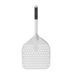 Casa si Gradina - Bucatarie si vesela - Ustensile bucatarie - Pensule, spatule si teluri bucatarie - Lopata de pizza patrata perforata cu maner scurt, 355x710 mm - Infinity.ro