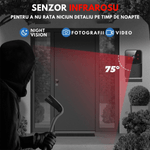 Casa si Gradina - Electrice - Accesorii electrice - Sonerii electrice - Sonerie Wireless cu Video, Interfon Smart fara fir VisionHub®, Camera Video 1080P HD cu Vedere nocturna, Impermeabila - Infinity.ro