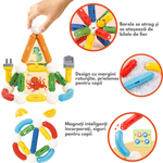 Jucarii, Copii si Bebe - Jucarii si jocuri - Seturi de constructie si cuburi - Seturi de constructie - Set Jucarii Magnetice de Constructie pentru Copii, 110 Piese STEM Educationale, Dezvoltare Creativitate si Imaginatie - Infinity.ro