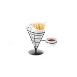 Casa si Gradina - Bucatarie si vesela - Organizare si depozitare bucatarie - Suporturi tacamuri si vase - Suport pentru servire cartofi prajiti si bol sos, 210x110x(H)172 mm, Hendi - Infinity.ro