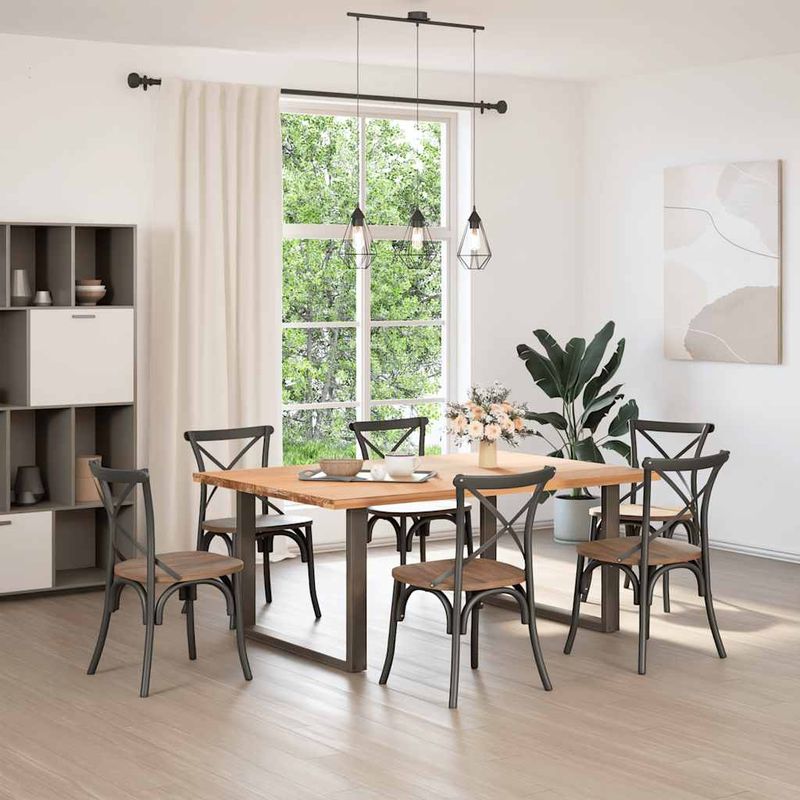 Casa si Gradina - Mobilier - Feronerie si accesorii mobila - Picioare pentru masa in forma de U 2 buc Otel natural Otel - Infinity.ro