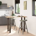 Casa si Gradina - Mobilier - Feronerie si accesorii mobila - Picioare masuta de cafea Otel natural 2 buc 60x(100-101)cm Otel - Infinity.ro