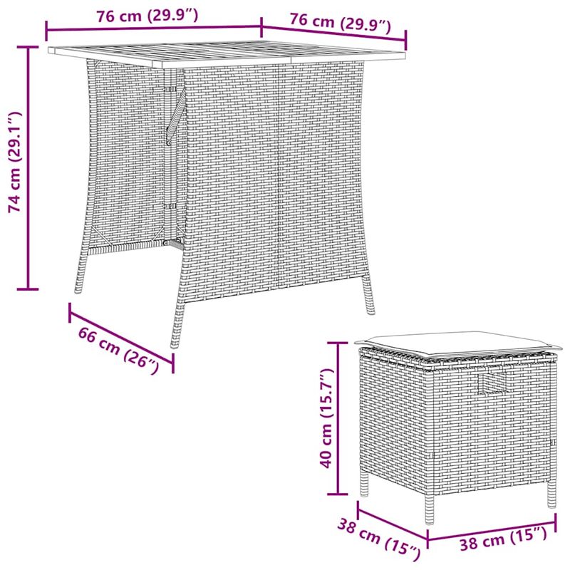 Casa si Gradina - Gradina si terasa - Mobilier exterior - Seturi mobila gradina - Set mobilier de gradina cu perne, 5 piese, bej, poliratan - Infinity.ro