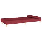 Casa si Gradina - Mobilier - Canapele si coltare - Canapele - Canapea extensibila cu 2 locuri, 2 perne, rosu vin, textil - Infinity.ro