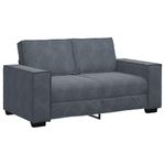 Casa si Gradina - Mobilier - Canapele si coltare - Canapele - Canapea cu 2 locuri, gri inchis, 120 cm, catifea - Infinity.ro