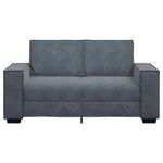 Casa si Gradina - Mobilier - Canapele si coltare - Canapele - Canapea cu 2 locuri, gri inchis, 120 cm, catifea - Infinity.ro