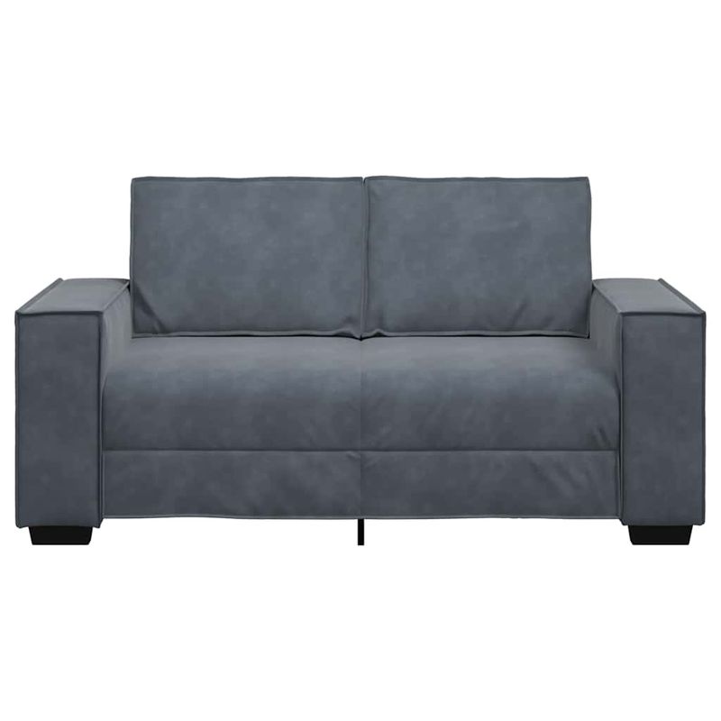Casa si Gradina - Mobilier - Canapele si coltare - Canapele - Canapea cu 2 locuri, gri inchis, 120 cm, catifea - Infinity.ro