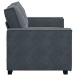 Casa si Gradina - Mobilier - Canapele si coltare - Canapele - Canapea cu 2 locuri, gri inchis, 120 cm, catifea - Infinity.ro