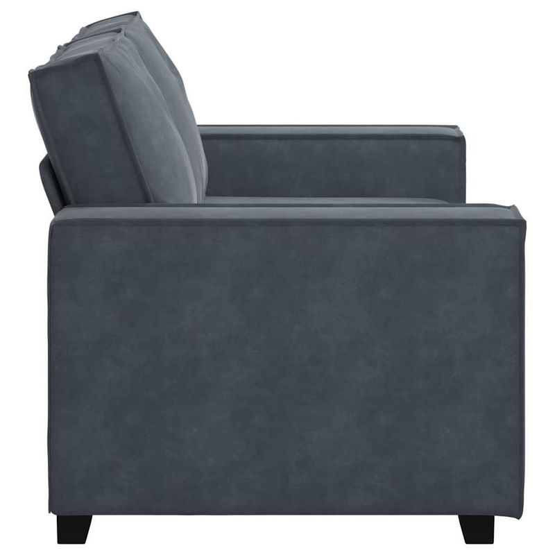 Casa si Gradina - Mobilier - Canapele si coltare - Canapele - Canapea cu 2 locuri, gri inchis, 120 cm, catifea - Infinity.ro