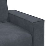Casa si Gradina - Mobilier - Canapele si coltare - Canapele - Canapea cu 2 locuri, gri inchis, 120 cm, catifea - Infinity.ro