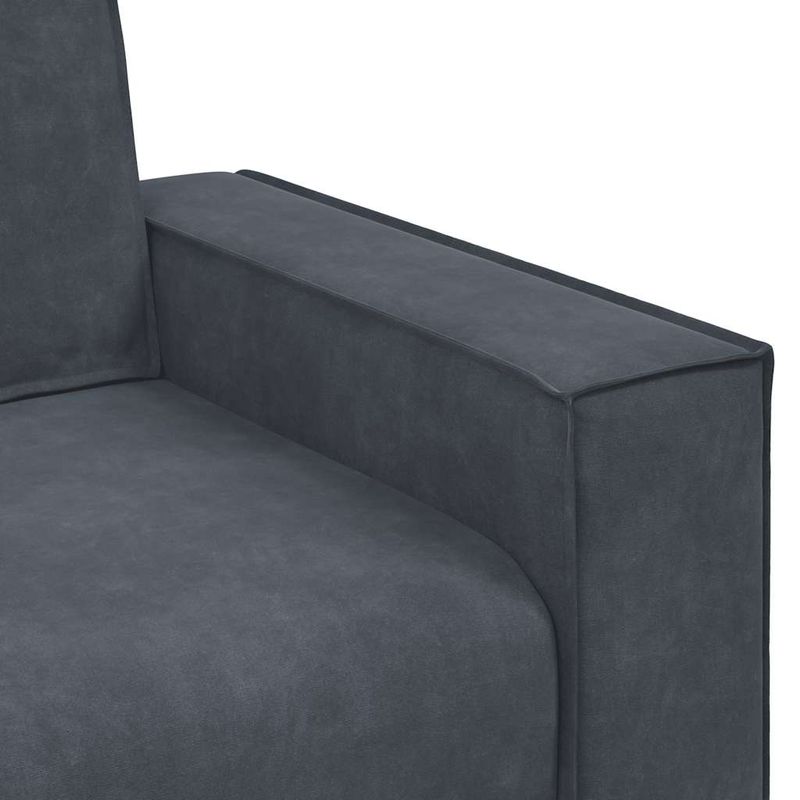 Casa si Gradina - Mobilier - Canapele si coltare - Canapele - Canapea cu 2 locuri, gri inchis, 120 cm, catifea - Infinity.ro