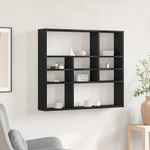 Casa si Gradina - Mobilier - Biblioteci si rafturi - Rafturi - Raft de perete, stejar negru, 90x16x78 cm, lemn prelucrat - Infinity.ro