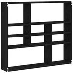 Casa si Gradina - Mobilier - Biblioteci si rafturi - Rafturi - Raft de perete, stejar negru, 90x16x78 cm, lemn prelucrat - Infinity.ro