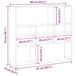 Casa si Gradina - Mobilier - Biblioteci si rafturi - Rafturi - Raft de perete, stejar negru, 90x16x78 cm, lemn prelucrat - Infinity.ro