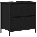 Casa si Gradina - Mobilier - Mobilier baie - Corpuri baie - Dulap pentru baie cu sertare Stejar negru 60x34,5x60 cm - Infinity.ro