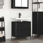 Casa si Gradina - Mobilier - Mobilier baie - Corpuri baie - Dulap pentru baie cu sertare Stejar negru 60x34,5x60 cm - Infinity.ro