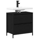 Casa si Gradina - Mobilier - Mobilier baie - Corpuri baie - Dulap pentru baie cu sertare Stejar negru 60x34,5x60 cm - Infinity.ro