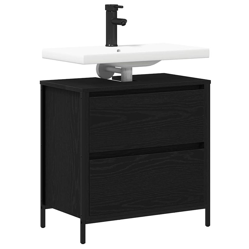 Casa si Gradina - Mobilier - Mobilier baie - Corpuri baie - Dulap pentru baie cu sertare Stejar negru 60x34,5x60 cm - Infinity.ro
