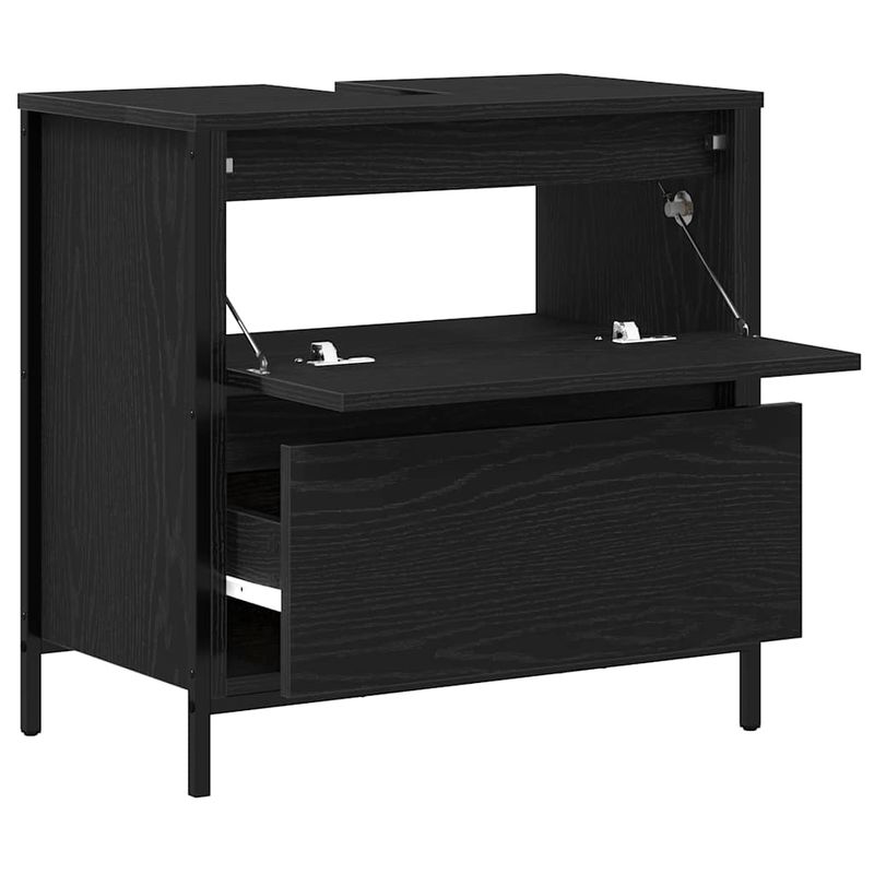 Casa si Gradina - Mobilier - Mobilier baie - Corpuri baie - Dulap pentru baie cu sertare Stejar negru 60x34,5x60 cm - Infinity.ro