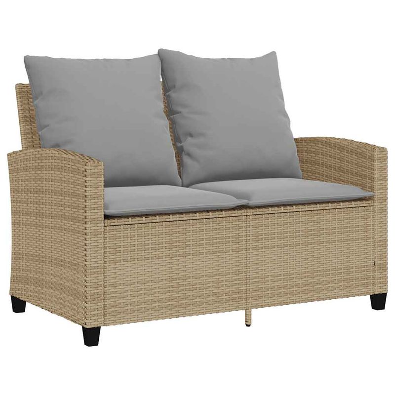 Casa si Gradina - Gradina si terasa - Mobilier exterior - Seturi mobila gradina - Set canapele de gradina cu perne, 6 piese, bej, poliratan - Infinity.ro