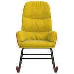 Casa si Gradina - Gradina si terasa - Balansoare si hamace - Balansoare - Scaun balansoar, galben, catifea - Infinity.ro