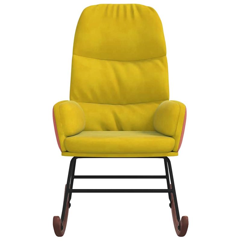 Casa si Gradina - Gradina si terasa - Balansoare si hamace - Balansoare - Scaun balansoar, galben, catifea - Infinity.ro