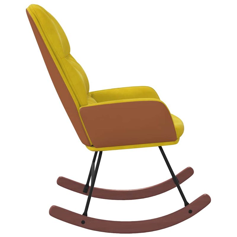 Casa si Gradina - Gradina si terasa - Balansoare si hamace - Balansoare - Scaun balansoar, galben, catifea - Infinity.ro