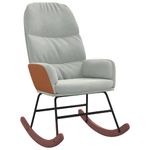 Casa si Gradina - Gradina si terasa - Balansoare si hamace - Balansoare - Scaun balansoar, gri deschis, catifea - Infinity.ro