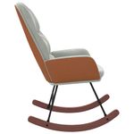 Casa si Gradina - Gradina si terasa - Balansoare si hamace - Balansoare - Scaun balansoar, gri deschis, catifea - Infinity.ro