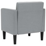 Casa si Gradina - Mobilier - Scaune si fotolii - Fotolii - Fotoliu cu cotiere, gri deschis, 53 cm, textil - Infinity.ro
