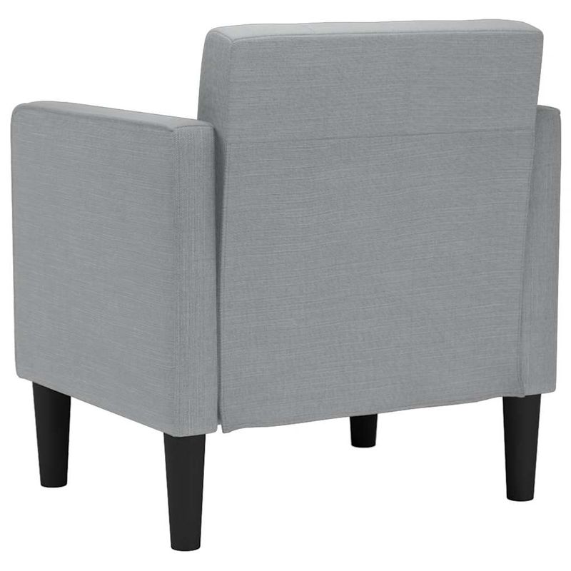 Casa si Gradina - Mobilier - Scaune si fotolii - Fotolii - Fotoliu cu cotiere, gri deschis, 53 cm, textil - Infinity.ro