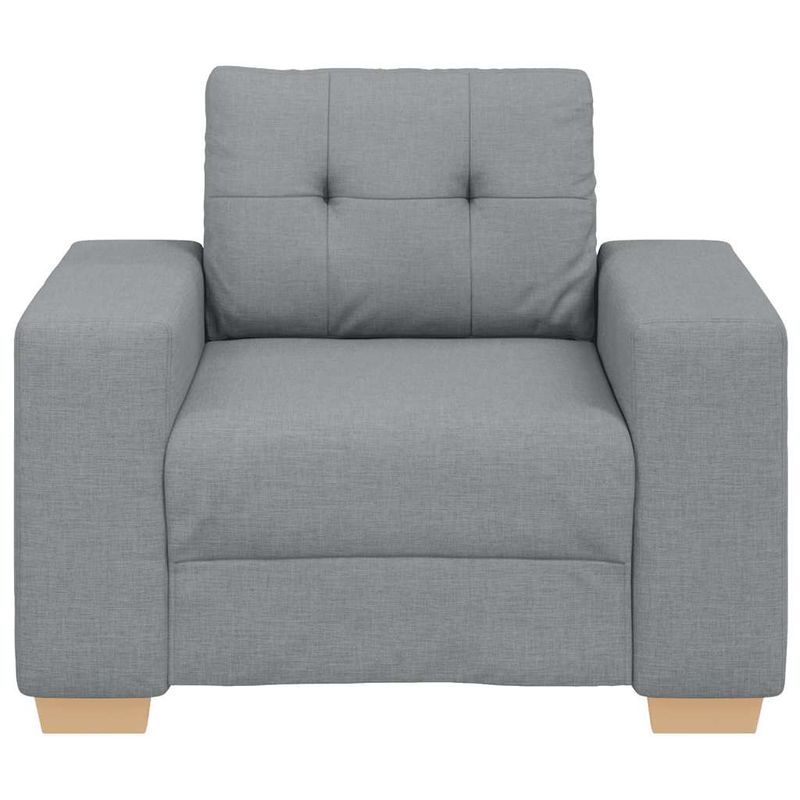 Casa si Gradina - Mobilier - Scaune si fotolii - Fotolii - Fotoliu canapea, gri deschis,59 cm, material textil - Infinity.ro