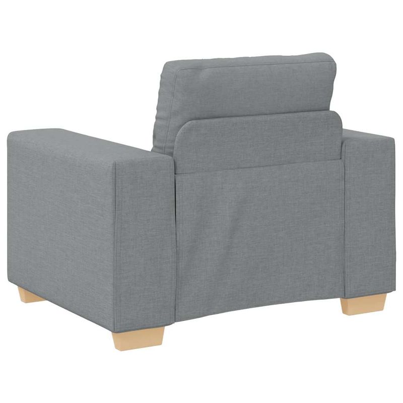 Casa si Gradina - Mobilier - Scaune si fotolii - Fotolii - Fotoliu canapea, gri deschis,59 cm, material textil - Infinity.ro