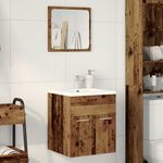 Casa si Gradina - Mobilier - Seturi de mobilier - Seturi baie - Set mobilier de baie, 2 piese, lemn vechi, lemn prelucrat - Infinity.ro