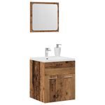 Casa si Gradina - Mobilier - Seturi de mobilier - Seturi baie - Set mobilier de baie, 2 piese, lemn vechi, lemn prelucrat - Infinity.ro