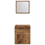 Casa si Gradina - Mobilier - Seturi de mobilier - Seturi baie - Set mobilier de baie, 2 piese, lemn vechi, lemn prelucrat - Infinity.ro