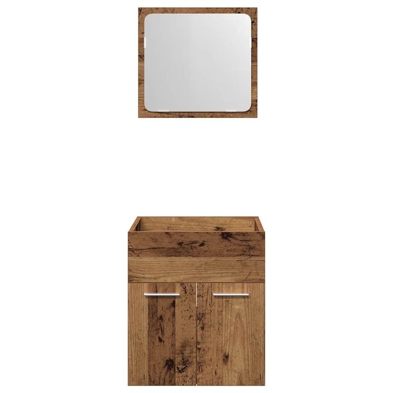 Casa si Gradina - Mobilier - Seturi de mobilier - Seturi baie - Set mobilier de baie, 2 piese, lemn vechi, lemn prelucrat - Infinity.ro