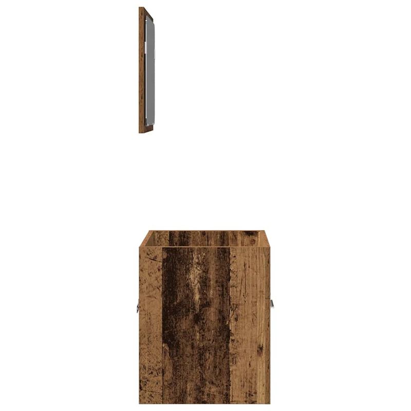 Casa si Gradina - Mobilier - Seturi de mobilier - Seturi baie - Set mobilier de baie, 2 piese, lemn vechi, lemn prelucrat - Infinity.ro