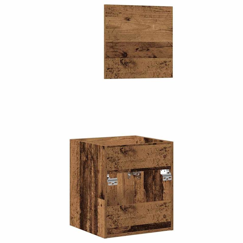 Casa si Gradina - Mobilier - Seturi de mobilier - Seturi baie - Set mobilier de baie, 2 piese, lemn vechi, lemn prelucrat - Infinity.ro
